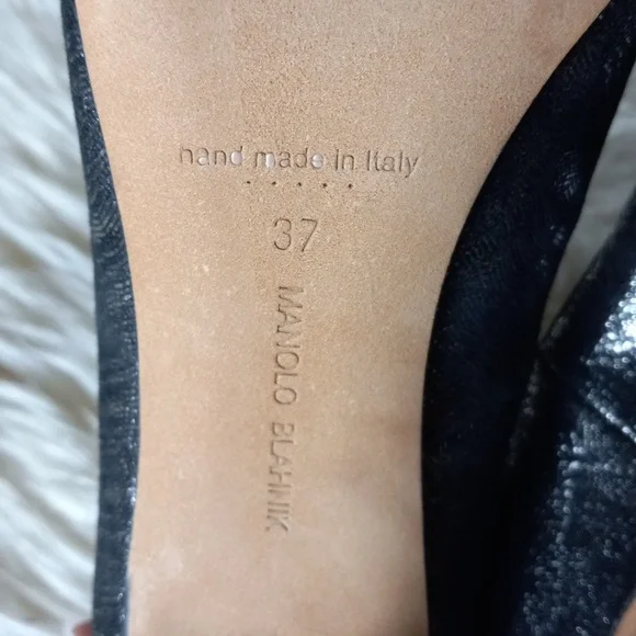 Manolo Blahnik BB Pump sz 37/7 - Picture 7 of 10